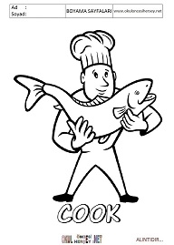 ingilizce boyama sayfaları